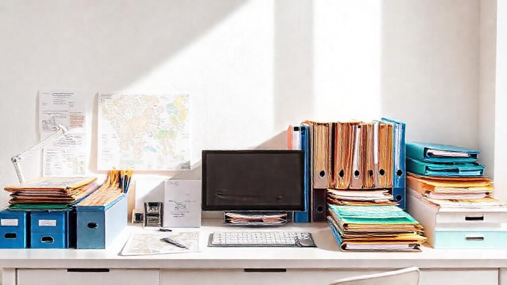 Un escritorio ordenado y funcional