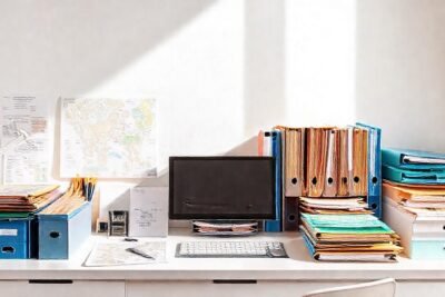 Un escritorio ordenado y funcional