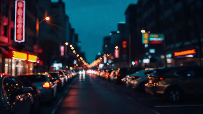 Noche urbana: luces