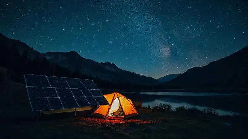 Aventura serena bajo el cielo estrellado