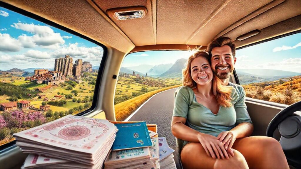 Pareja viaja en camper por Europa