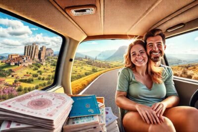 Pareja viaja en camper por Europa