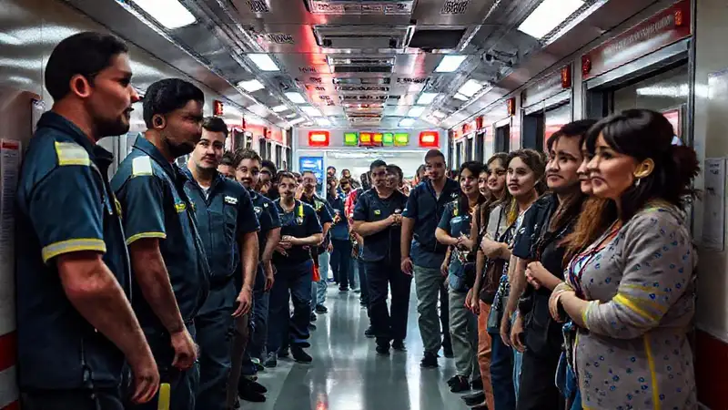 Equipo médico responde rápidamente en urgencia