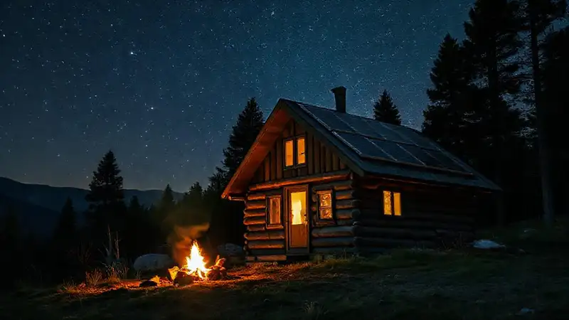 Un refugio aislado ofrece paz y calor