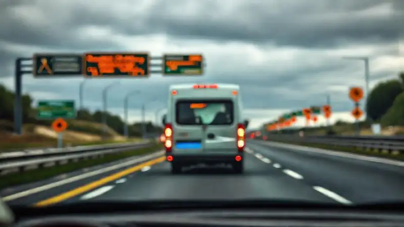 Camperán perdido en carretera confusa y peligrosa