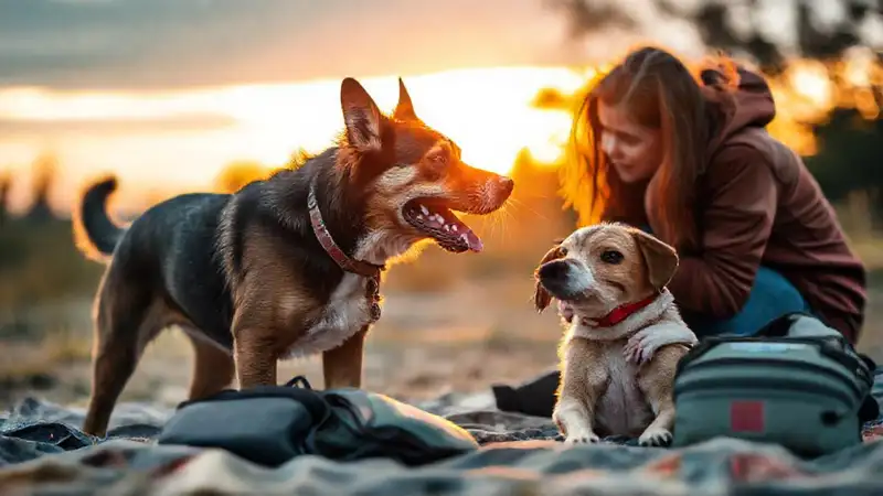 Lucha de perros, dueño angustiado y cuidado