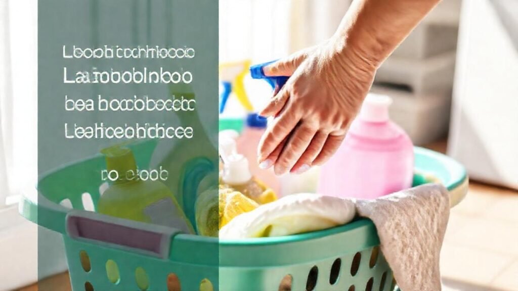 Limpieza doméstica con productos vibrantes