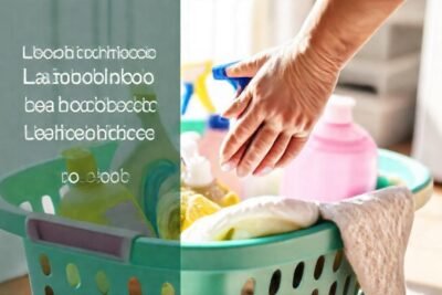 Limpieza doméstica con productos vibrantes