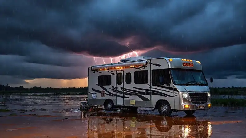 La tormenta dañó el RV y preocupa