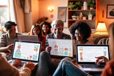 Una comunidad acogedora comparte ideas digitales y analógicas