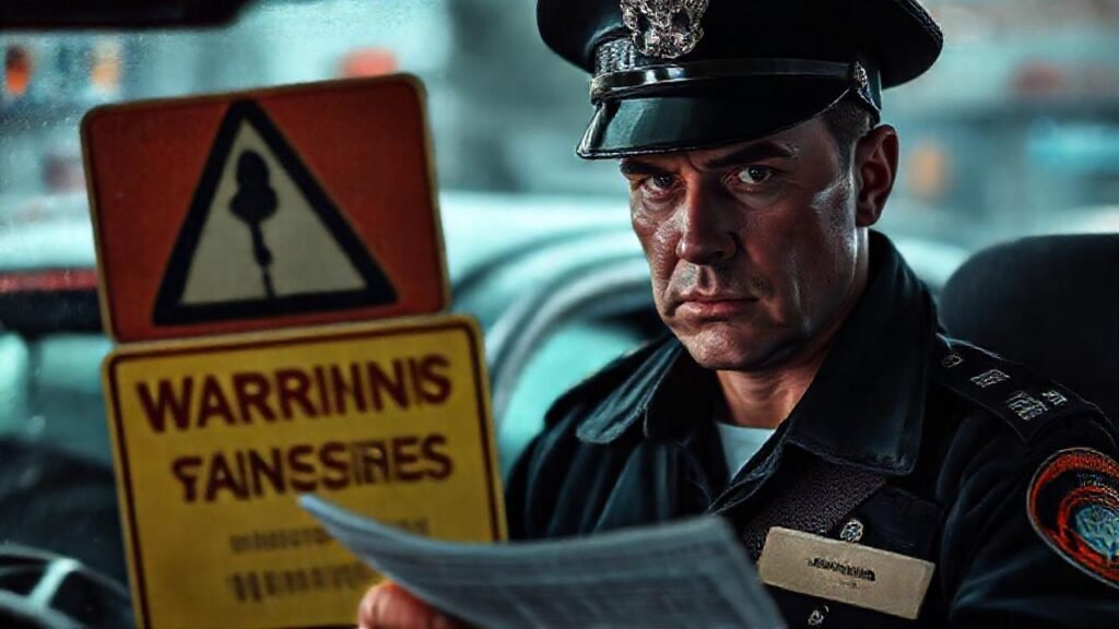 Un policía multó daños y documentos