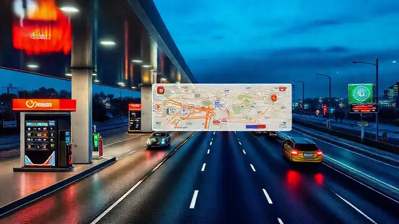 Mapa de gasolinera