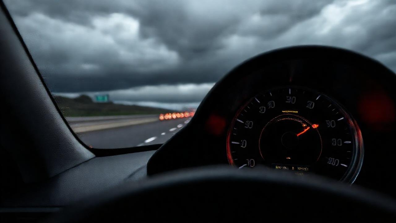 Conduciendo a gran velocidad, la presión bajaba