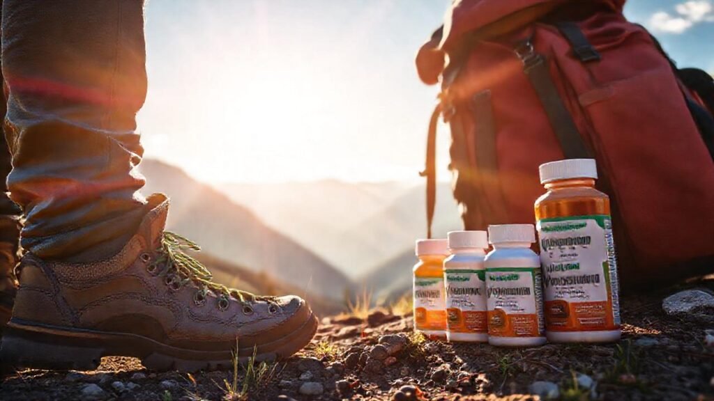 Aventura en la montaña saludable