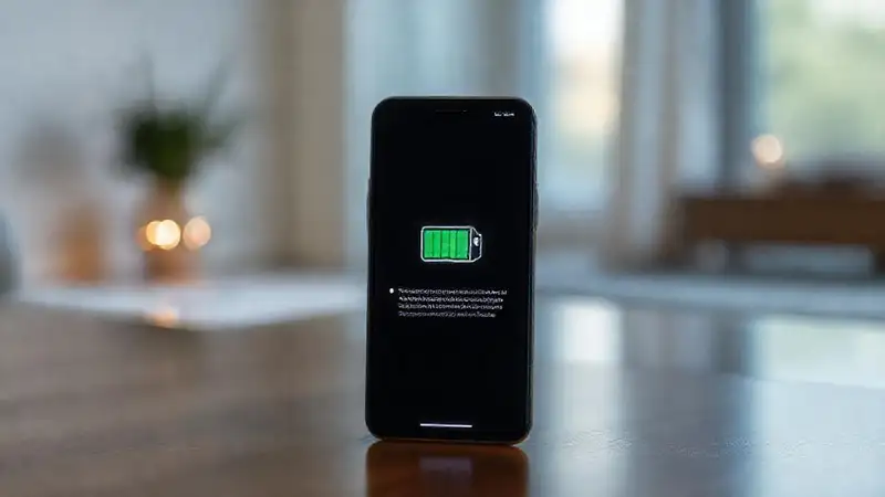 El teléfono inteligente muestra alertas tranquilas