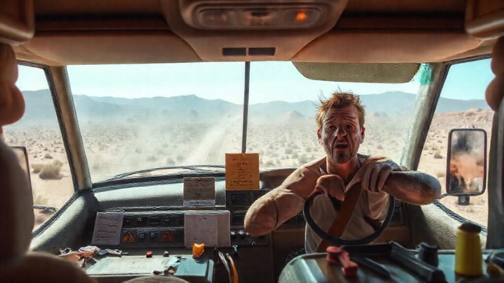 Un camión rodante sobrecalentado provocó frustración en el desierto