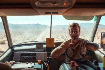 Un camión rodante sobrecalentado provocó frustración en el desierto