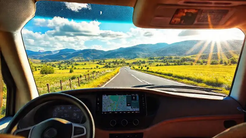 Un viaje rural tranquilo y visual