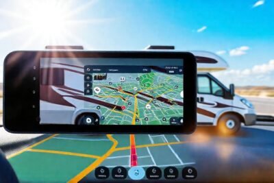 Mapa digital muestra un parking moderno