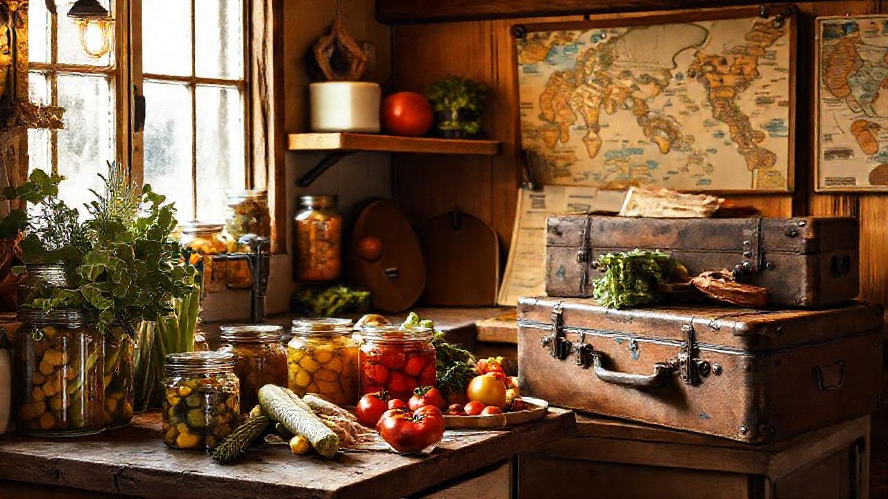 Cocina rústica, invitante y llena de recuerdos