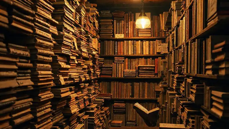 Una librería antigua evoca un ambiente íntimo