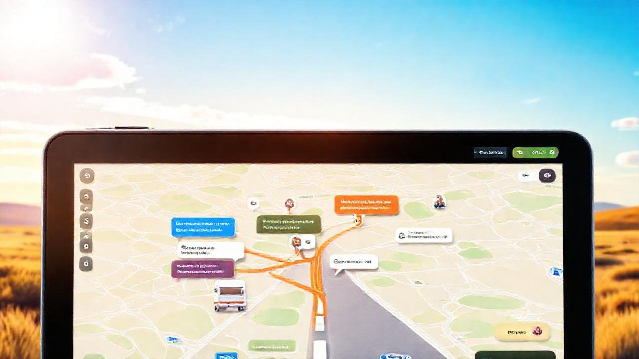 Un mapa digital guía a campistas