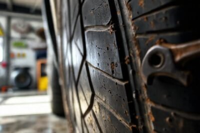 Neumáticos usados en garaje vigilado