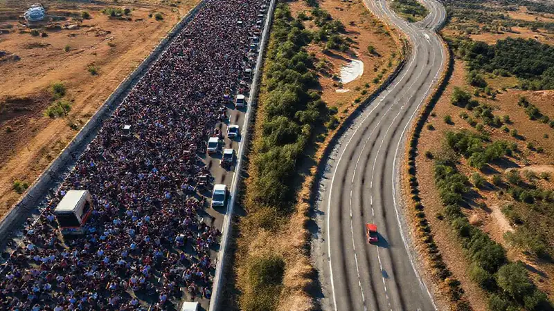 El tráfico denso busca rutas tranquilas