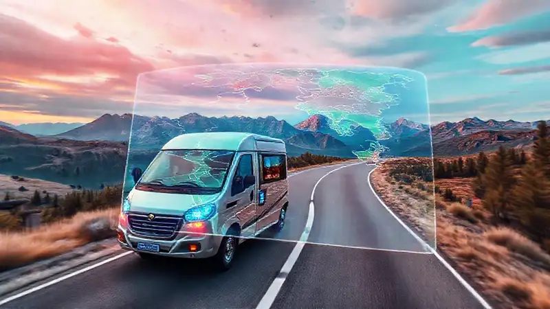RV digital muestra mapas escénicos vibrantes