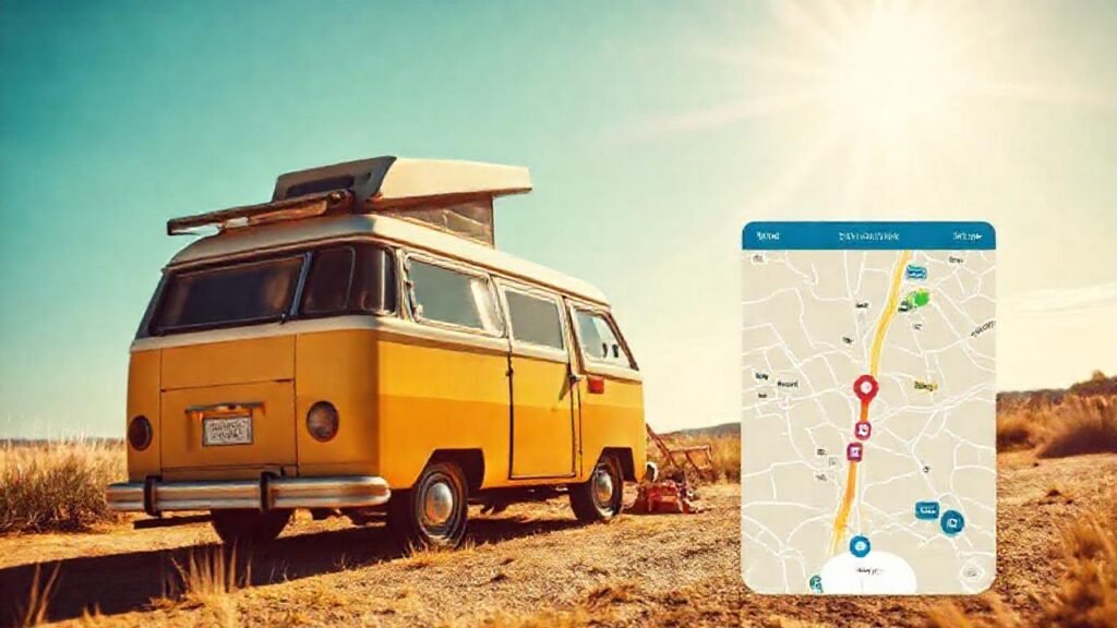 Un furgoneta camper vintage invita a explorar