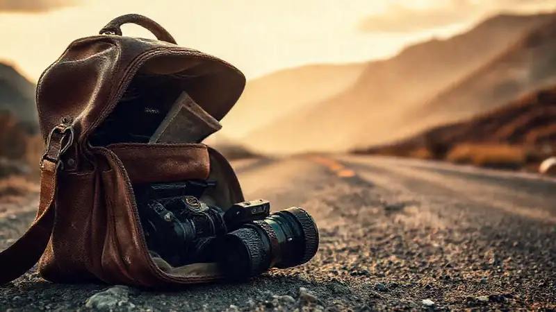 Una bolsa vintage captura viajes de montaña