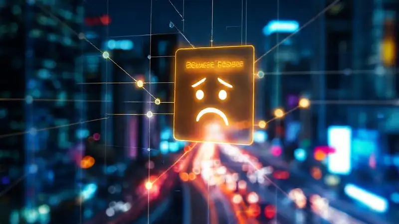 La interfaz digital guía con precaución