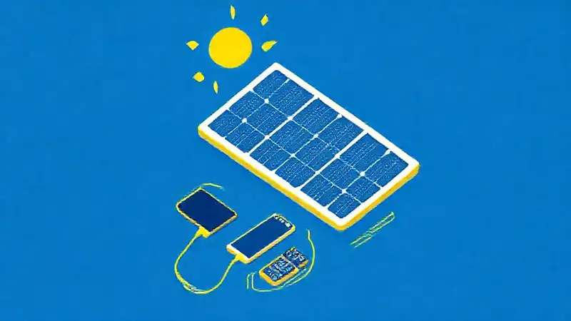 Paneles solares cargan dispositivos de forma segura