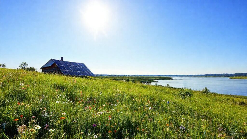 Un eco-parque tranquilo y sostenible