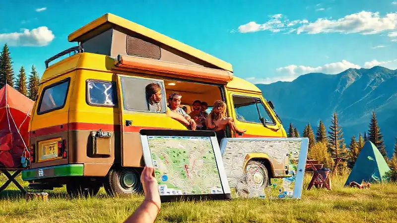 Un viaje en campervan lleno de color