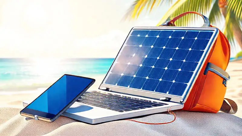 Tecnología solar para la playa feliz