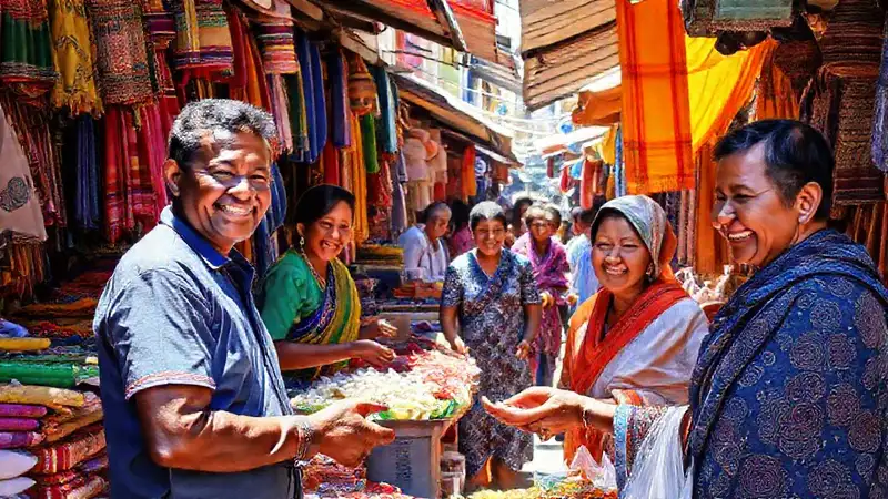 Mercado colorido ofrece cultura y tradición