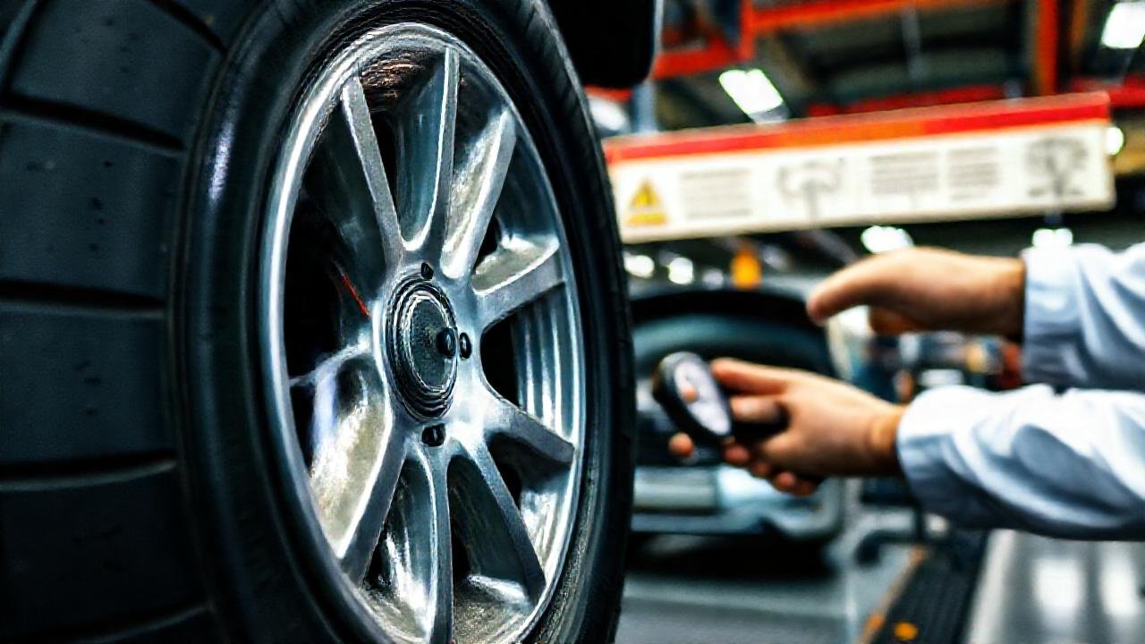 Fotografía profesional de taller automotriz detallado