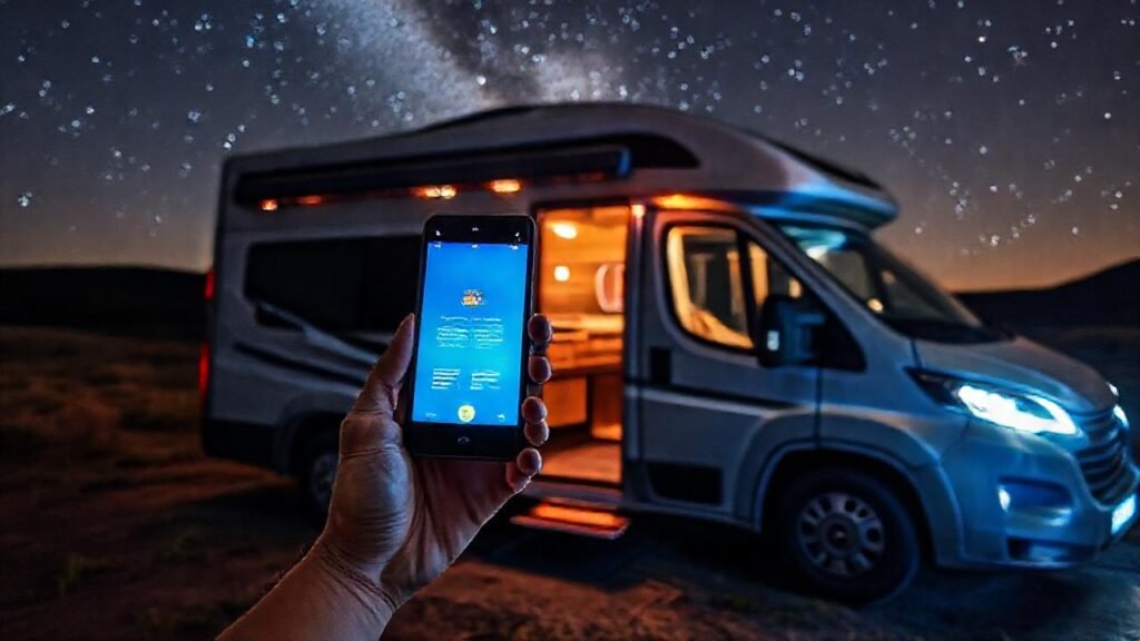 Un camper lujoso ofrece control digital y estrellas