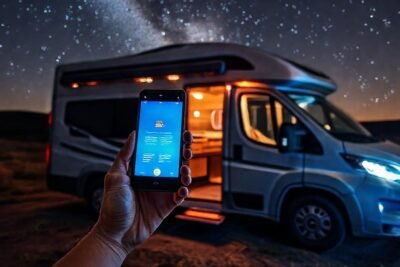 Un camper lujoso ofrece control digital y estrellas