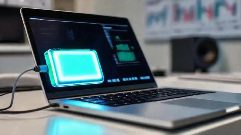 Tecnología portátil cargándose en estudio moderno