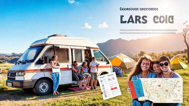 Viajeros europeos exploran campings soleados