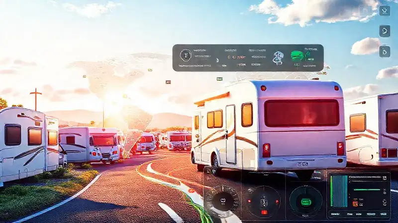 Mapa digital muestra caravanas futuristas