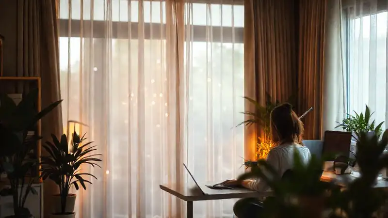 Un espacio de trabajo acogedor y privado