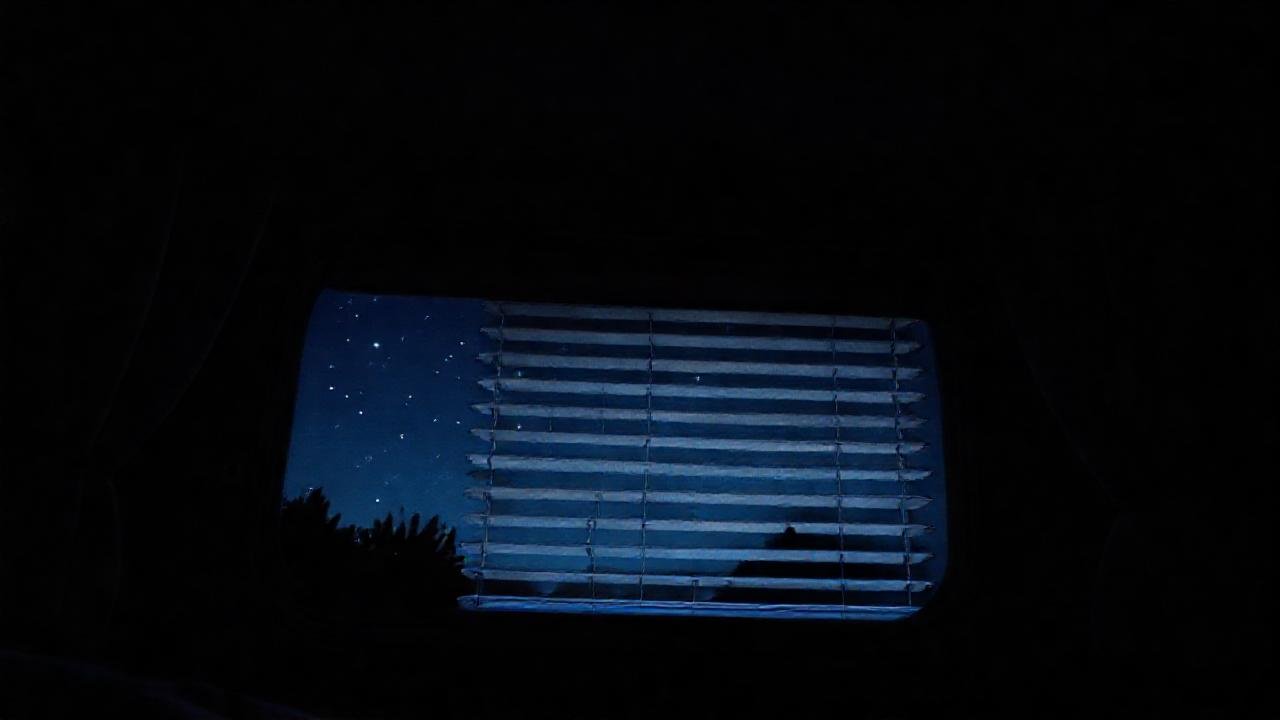 Caravana acogedora: estrellas, calma y sueño