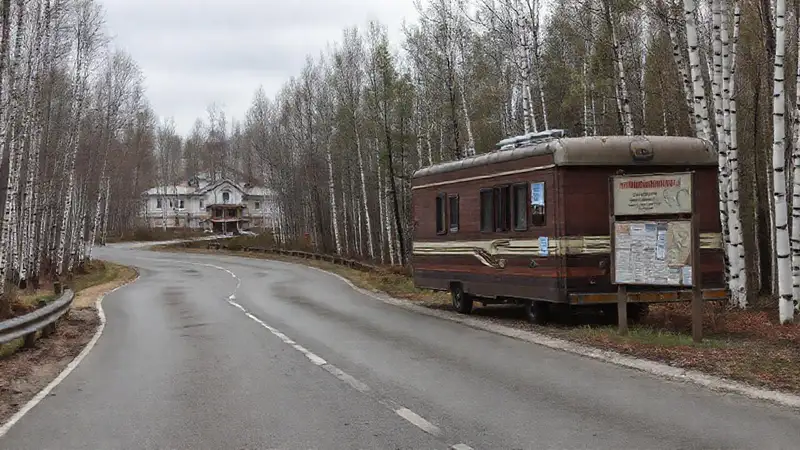 Un viaje soviético en Rusia gris
