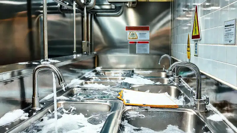 Equipos de limpieza industrial brillan intensamente
