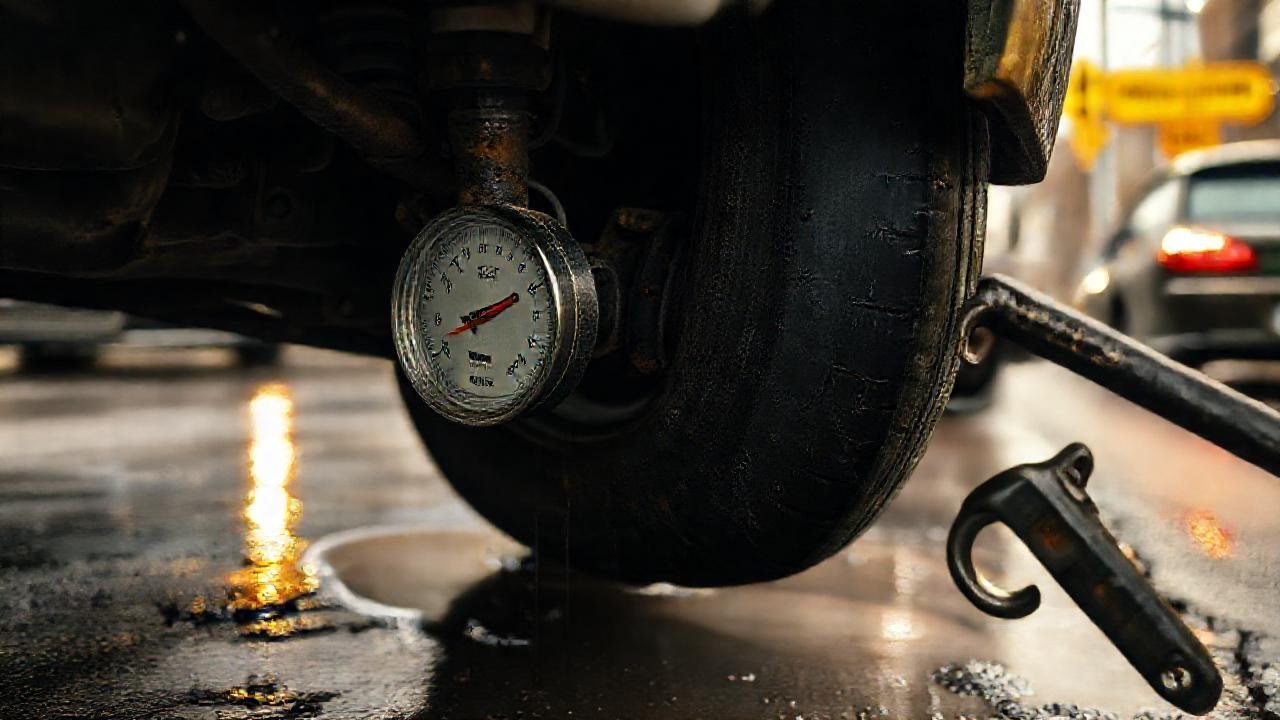 Un coche dañado y preocupante