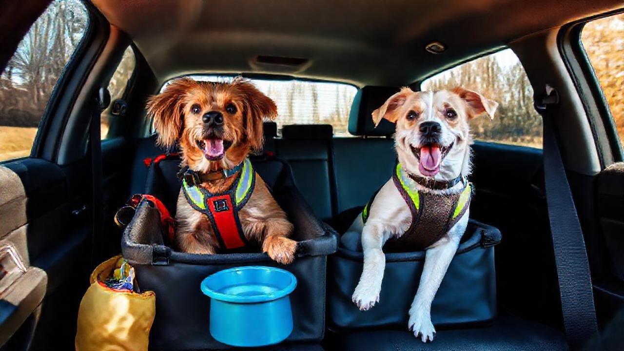 El perro viaja seguro y feliz