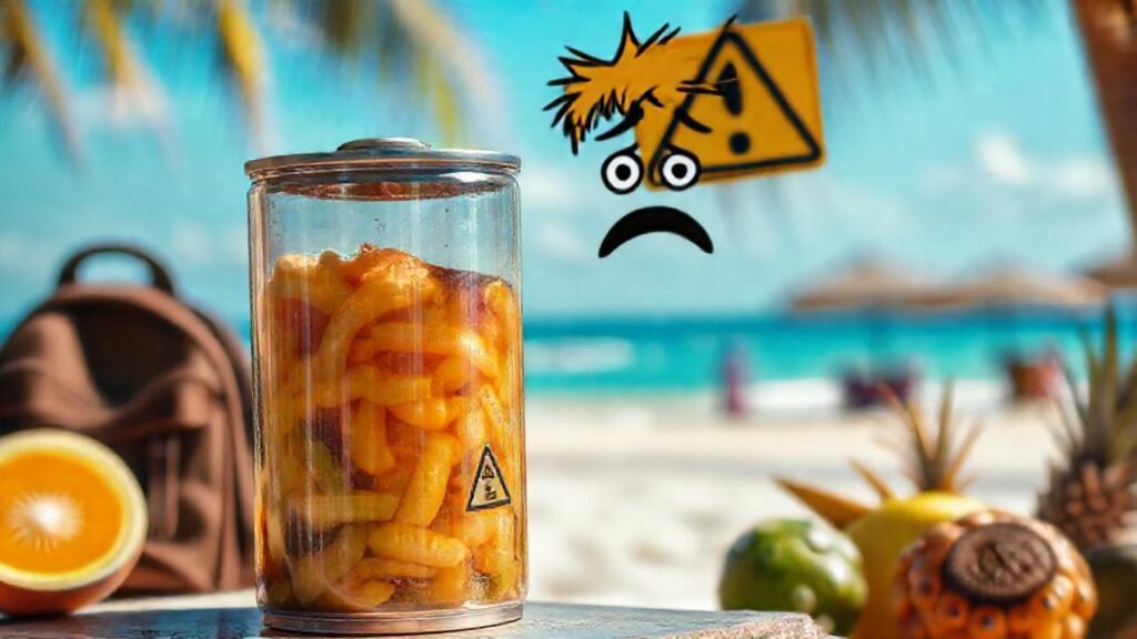 Vacaciones inquietantes en playa tropical